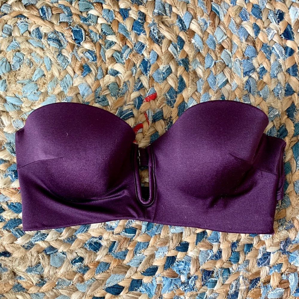VICTORIA SECRET Purple Bandeau Bikini Top